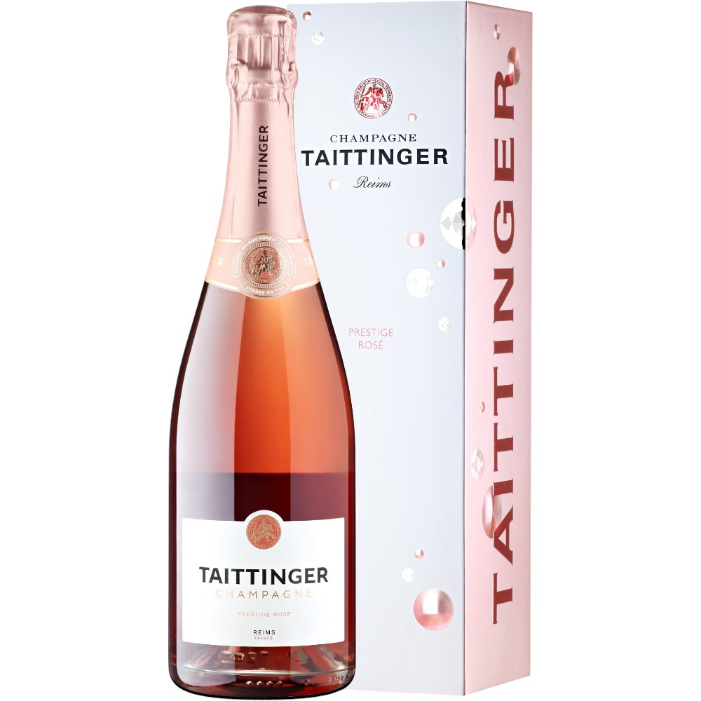 Шампанское Taittinger Prestige Rose 0,75 л. В подарочной коробке