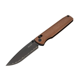 Нож складной SRM 258L-MN2 Terrier Black (140Cr Laminated, Brown Micarta)