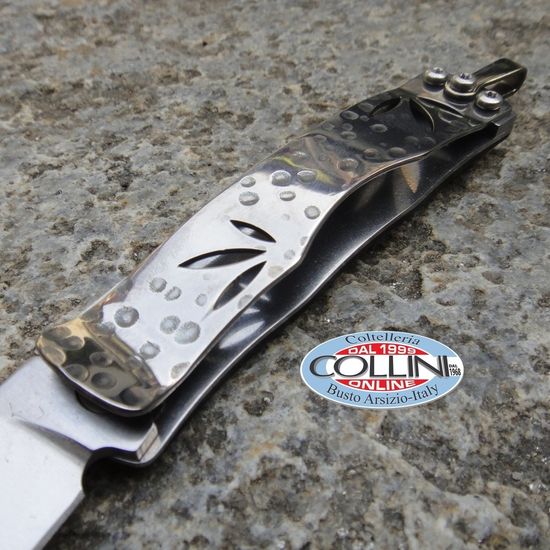 Складной нож -зажим для купюр Mcusta Bamboo African Ebony MC-0151 c клинком из стали AUS-8, рукоять дерево (Орех черный)