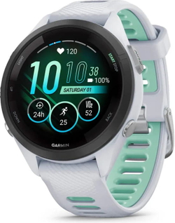 Смарт-часы Garmin Forerunner 265S 27.5мм 1.1" AMOLED корп.белый рем.белый (010-02810-14)
