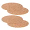 Набор из 4-х сервировочных ковриков из пробки и переработанного материала recork, D30 см