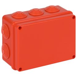 Распаячная коробка ЭРА KORv-150-110-70-10g-OR-FR ОП огнестойкая 150х110х70мм оранжевая с гермовводами 10 вх. IP55