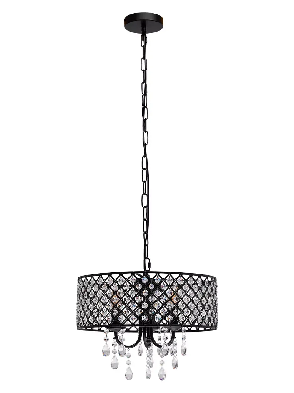 Люстра подвесная лофт хрусталь 4*E14*40