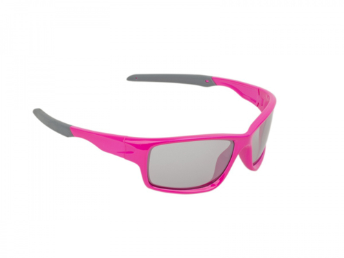 Очки ДЕТСКИЕ солнцезащ кат.2 100% защита от UV, зеркал повер.ударопроч. поликарбонат. неоново-розовая оправа 22гр. Indee Junior AUTHOR