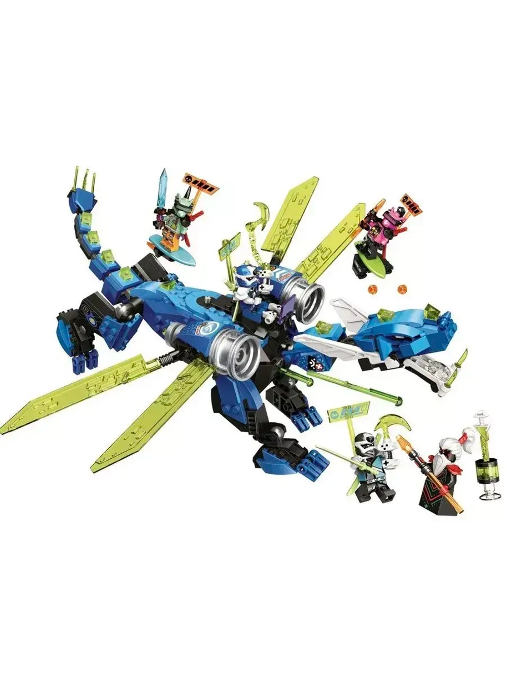 Конструктор Ниндзя Кибердракон Джея 546 дет 11488