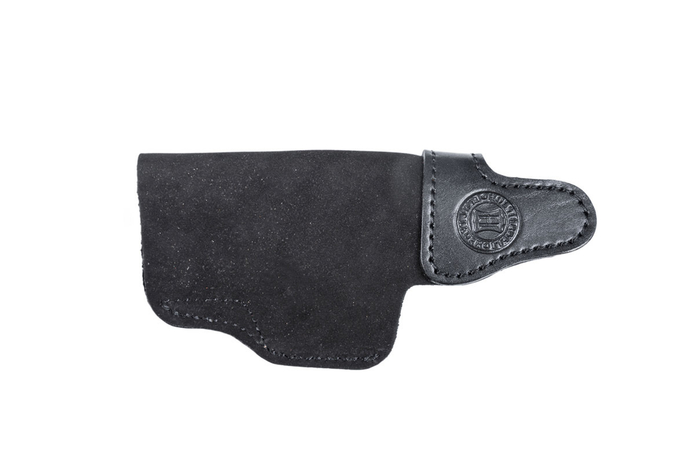 Кобура поясная мод. H Glock 19 открытая суперлетняя / кожа / черный