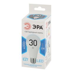 Лампочка светодиодная ЭРА STD LED A65-30W-840-E27 E27 / Е27 30Вт груша нейтральный белый свет | Лампы cветодиодные Груша (A)
