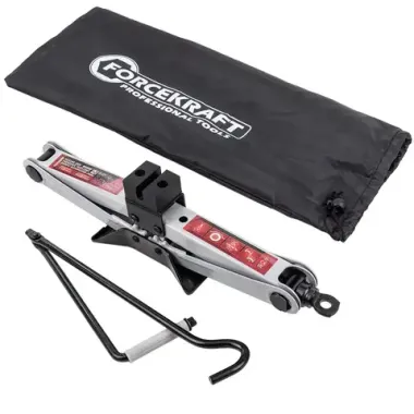 Домкрат механический ''ромб''2т (h min 115мм, h max 400мм, L-420мм) в водоотталкивающем чехле FORCEKRAFT FK-10152D