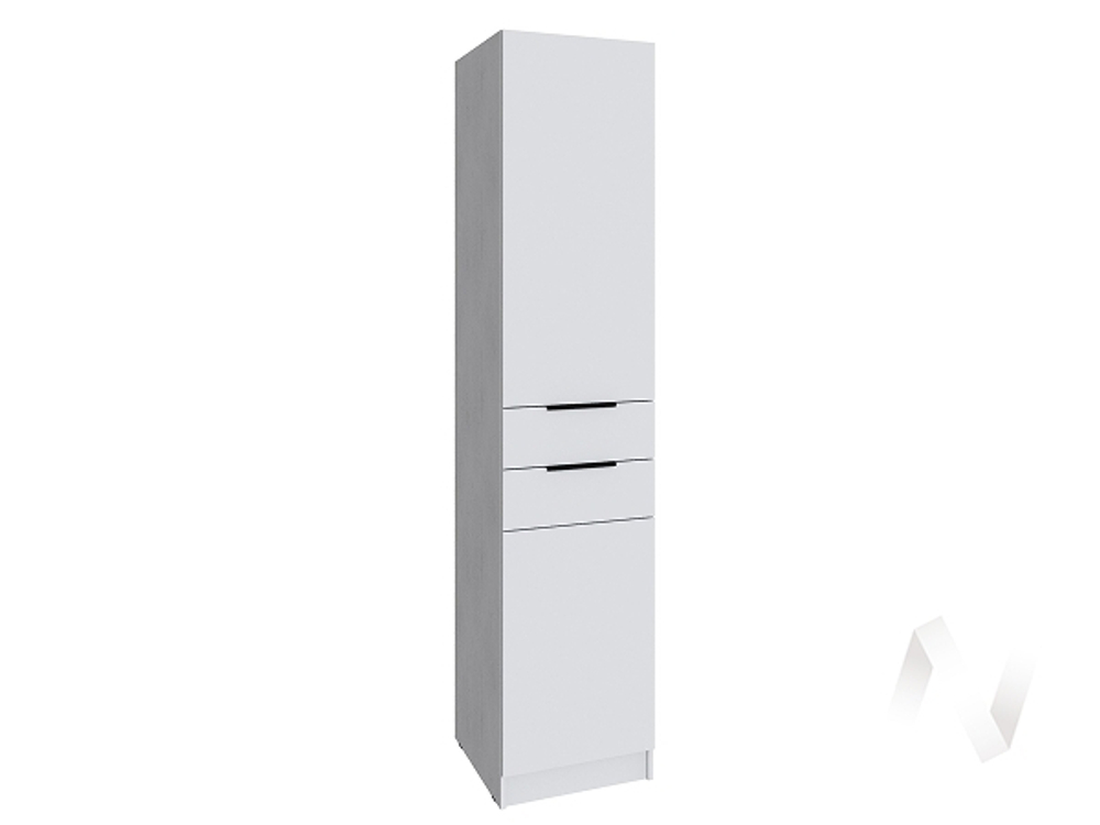 Шкаф Мадрид 0;5 с 2 ящ. (белый)