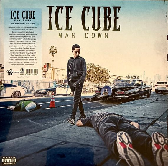 ICE CUBE - Man Down (Deluxe) Blue White Marble 2LP