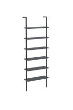 Настенная консоль с 6 полками - антрацит