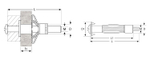 Анкер МОЛЛИ для пустотелых материалов, М4х21х5мм, 300шт, с винтом PH2&SL, оцинкованный, ЗУБР