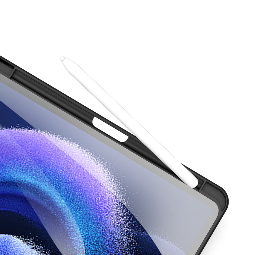 Чехол книжка черного цвета от Dux Ducis для Xiaomi Pad 6 и Pad 6 Pro, серия Toby Series Case, с функцией пробуждения и сна