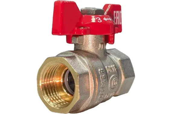 Кран шаровый ROMMER В-В 1/2&quot; бабочка стандартнопроходной 39788