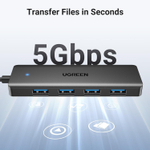 USB 3.0 4 port HUB, 0.15m UGREEN 25851