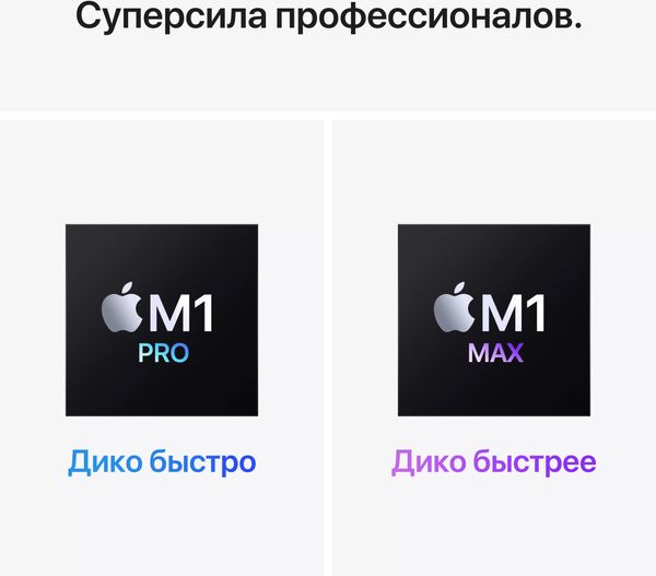 Ноутбук Apple MacBook Pro 14" Late 2021 MKGT3LL/A (M1 Pro 10C CPU, 16C GPU, RAM 16 ГБ, SSD 1 ТБ), серебристый