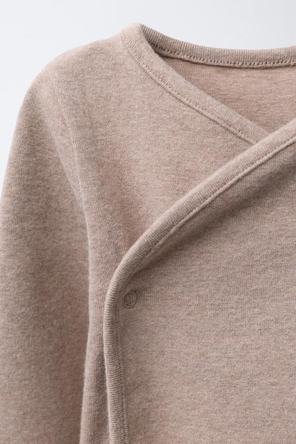 ZARA КОМПЛЕКТ БОДИ И ПОЛЗУНКОВ МЕЛАНЖ, КОРИЧНЕВЫЙ МЕЛАНЖ