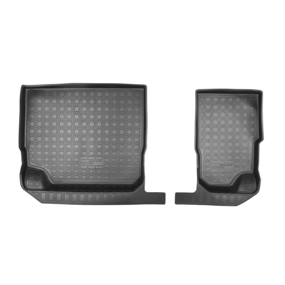 Ковры в салон Norplast/Unidec для Skoda Kodiaq (2017-), Черный, 3 ряд, арт.NPA00-C81-251-1