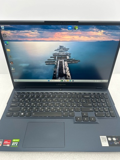 Ноутбук Lenovo Legion 5-15ACH6 (82JW00CGRU) 15.6"/ AMD Ryzen 5 5600H/RAM 8 GB/SSD 512 GB/Nvidia RTX3050 4GB/1920x1080/IPS 165 Hz/Windows 10/Подсветка кл-ры:LED/синий. Состояние: Уценка/ царапины на матрице