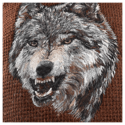 Шерстяной свитер «Сибирский душегрей» волк