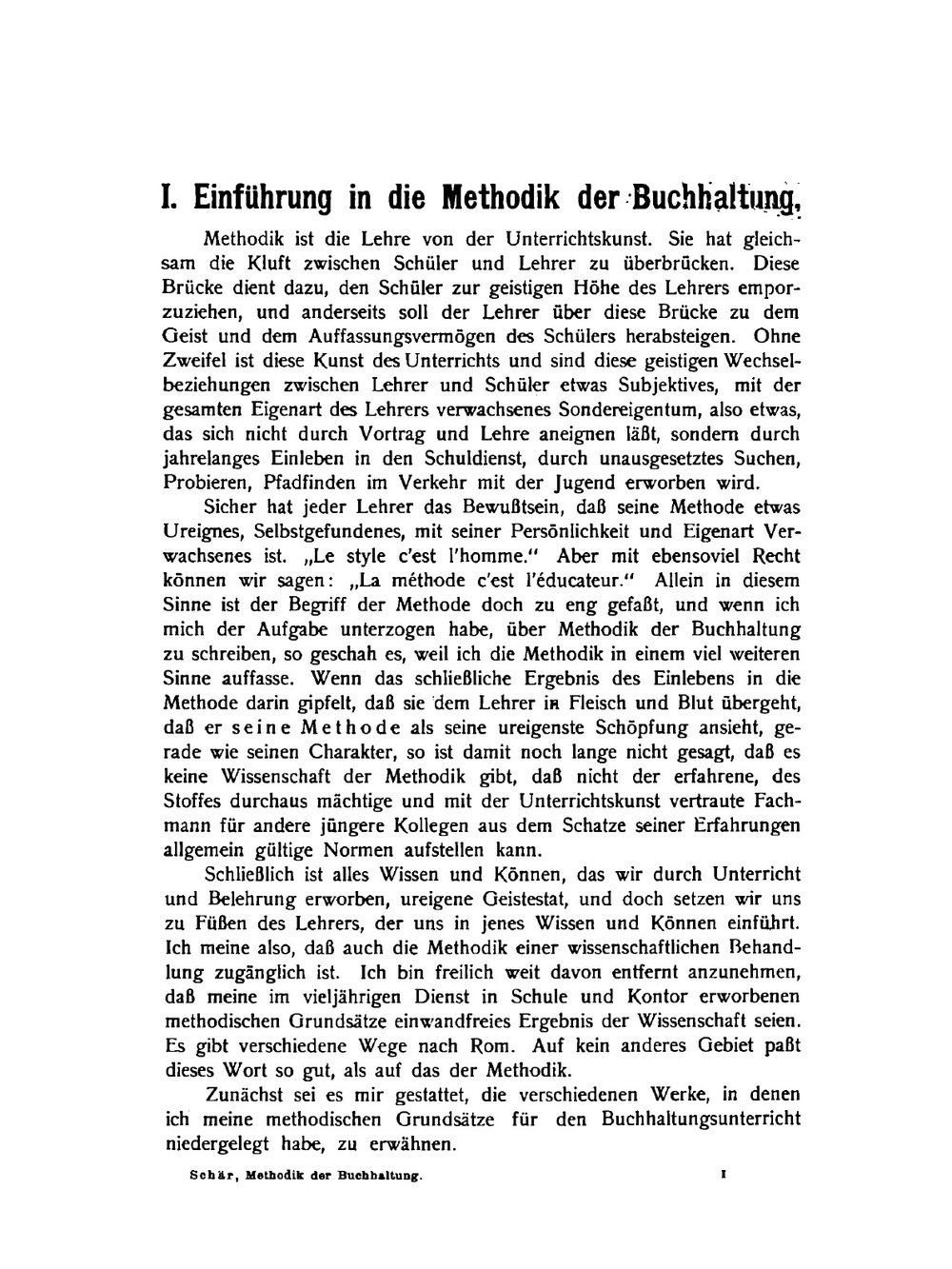 Methodik der Buchhaltung | Johann Friedrich Schär