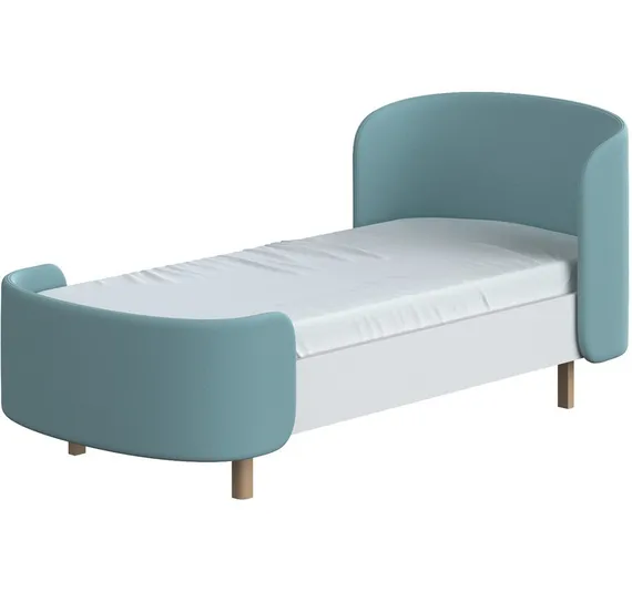 Кровать подростковая KIDI Soft размер М (бирюзовый)