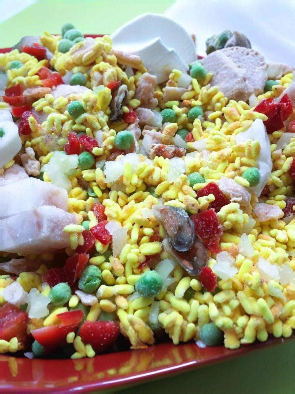 Паэлья с курицей и морепродуктами 400г быстрозамороженная