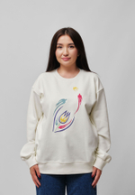 Свитшот QARLYGASH&QYZGALDAQ MILKY WHITE