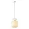5042/1C PENDANT ODL24 445 белый/белый/металл/стекло/эко.кожа Подвес E27 1*60W JUGI