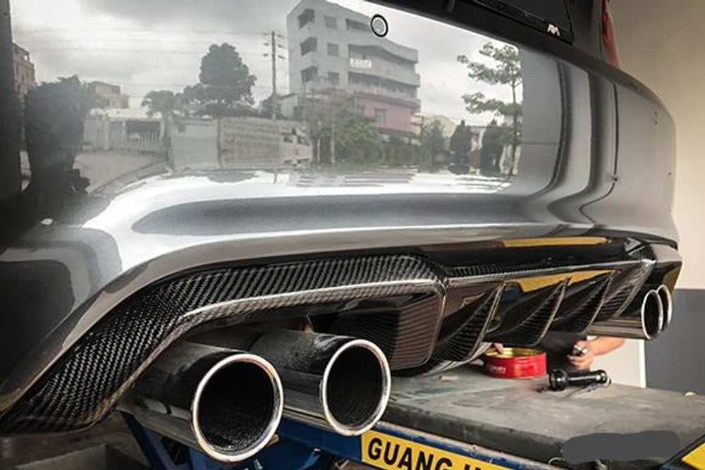 Карбоновый диффузор заднего бампера М-стиль для BMW M2 F87 БМВ тюнинг