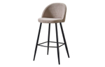 Стул барный 373B бежевый/черный