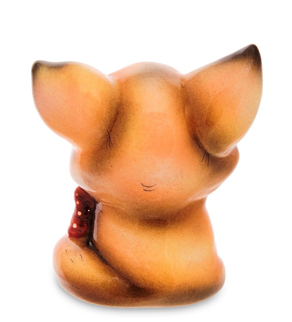 АБ- 90 Фигурка керамическая «Лисенок с бантом»