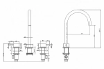 Смеситель для раковины Abber Wasser Kreis 316 AF8108BST-M сталь брашированная