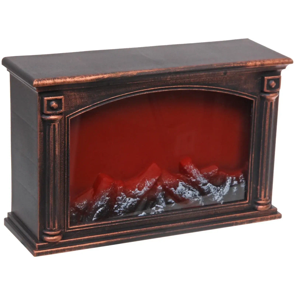 Сувенир с подсветкой «КАМИН - Пламенный шарм» 31*11*21 см (питание от USB и батареек)