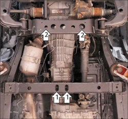 Защита стальная 2 мм КПП JAC T6; Sollers ST6 MOTODOR.78310