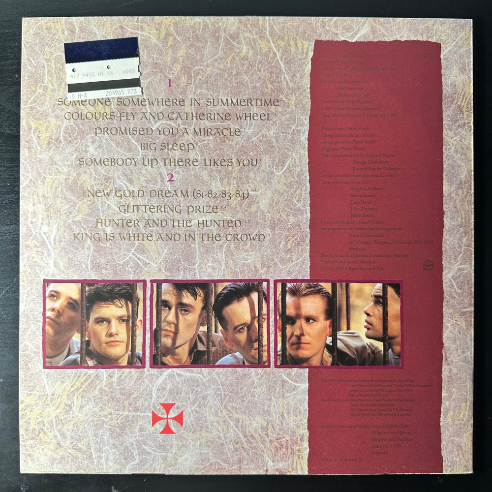 Simple Minds ‎– New Gold Dream (Англия 1982г.)