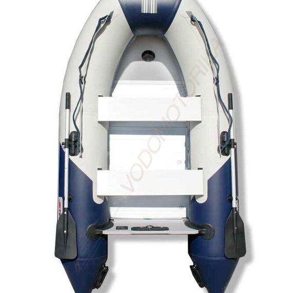 Лодка Jet Force 380 AL Aluminium ( бело-синий )