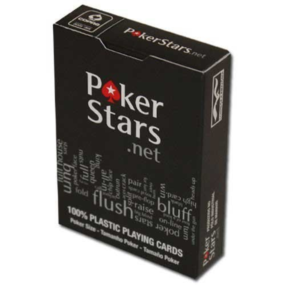 Карты PokerStars черные - упаковка