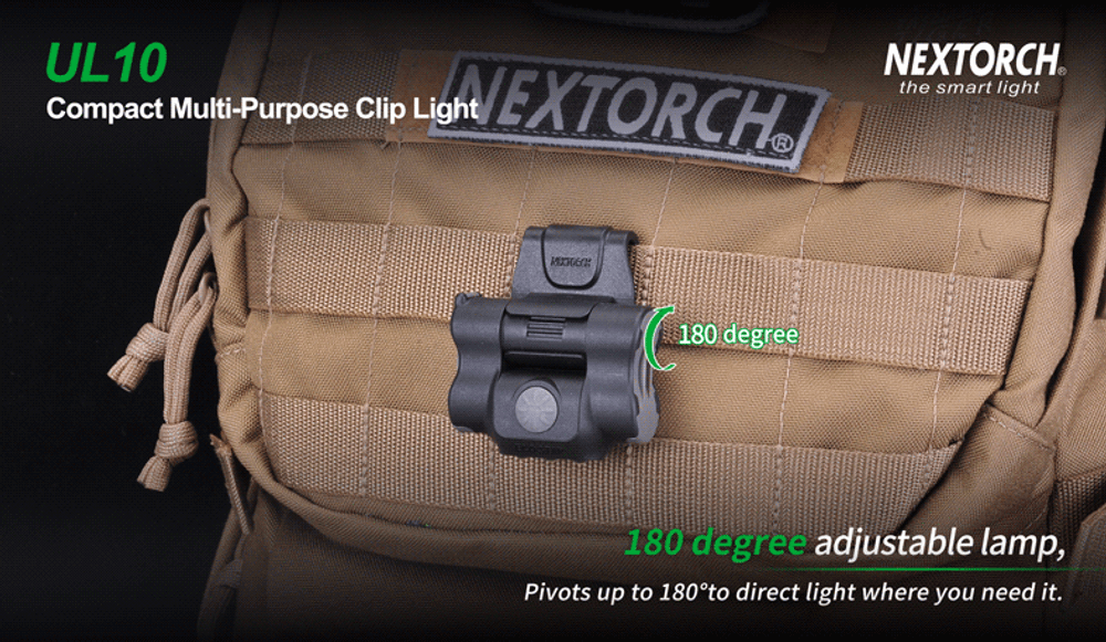 Фонарь Nextorch UL10, 65 люмен, с клипсой (UL10)