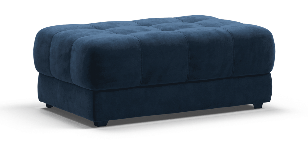 Босс пуф Велюр Монолит синий
