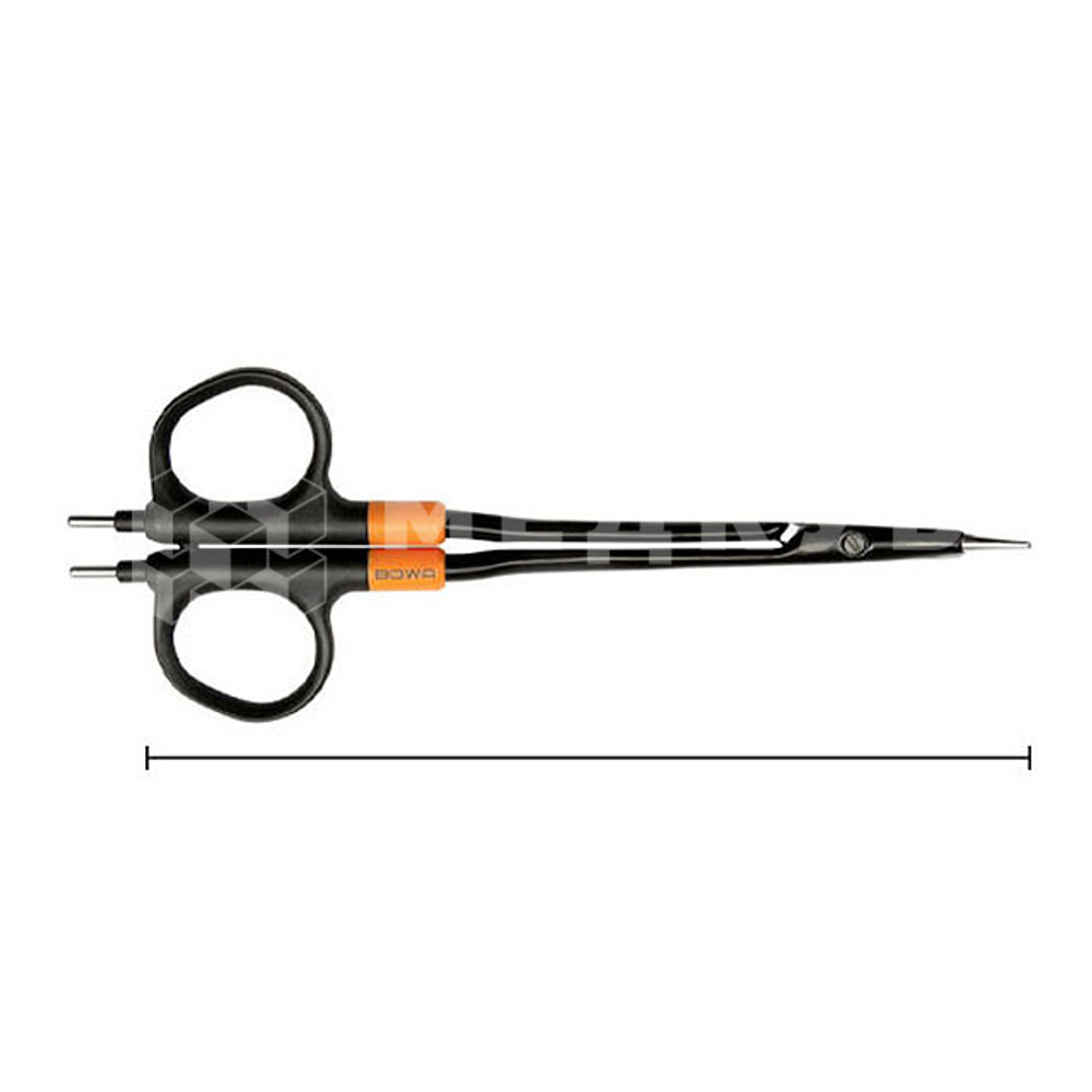 Ножницы биполярные изогнутые остроконечные BOWA BiZZER Stevens 180 мм, без кабеля