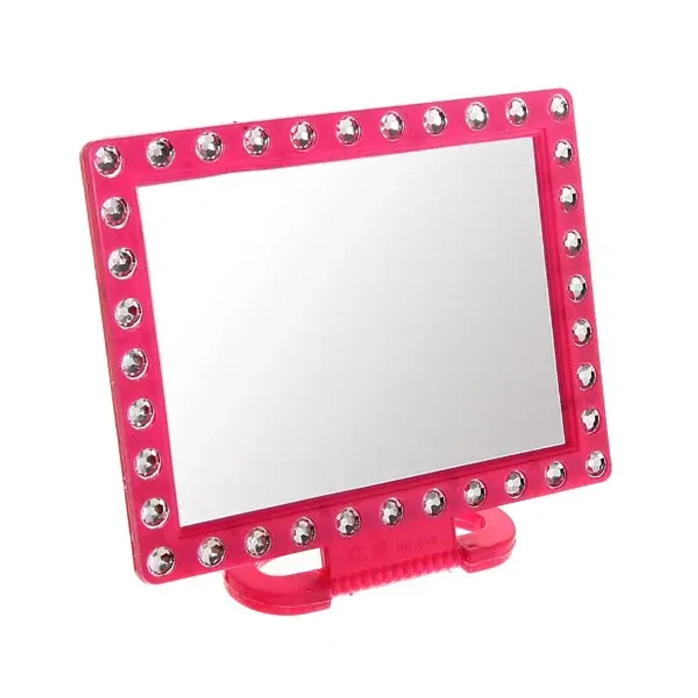 Зеркало настольное в пластиковой оправе «Эстра», прямоугольник, цвет микс, 18*14см (Стикер на минивложение 15шт)