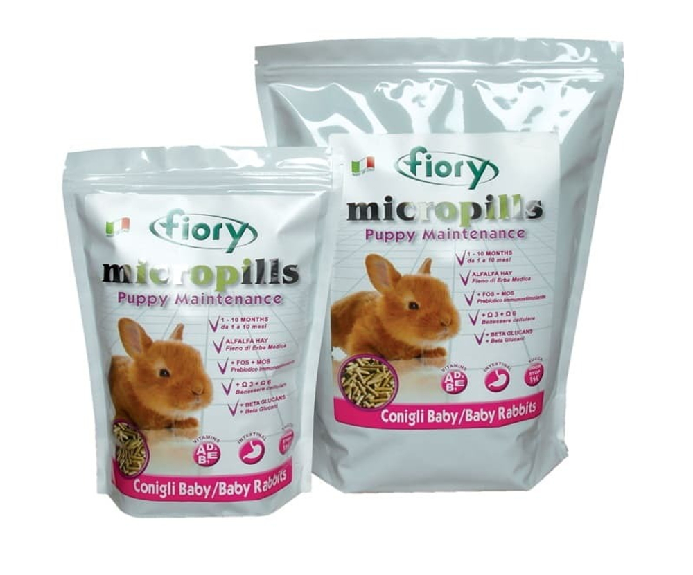 FIORY корм для крольчат 1-10 мес Micropills Baby Rabbits 850 г