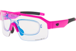 Спортивные очки с диоптриями GOG Thor C / Matt Neon Pink-Black / Photochromic Blue Lens