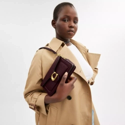 COACH СУМКА ЧЕРЕЗ ПЛЕЧО TABBY 20, БОРДОВЫЙ