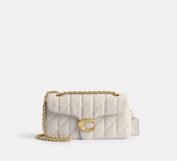 COACH СУМКА ЧЕРЕЗ ПЛЕЧО TABBY 26 С МЯГКОЙ ПОДКЛАДКОЙ, БЕЛЫЙ