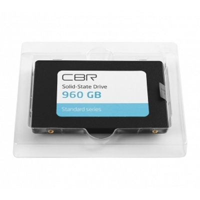 CBR SSD-960GB-2.5-ST21, Внутренний SSD-накопитель, серия "Standard", 960 GB, 2.5", SATA III 6 Gbit/s, Phison PS3111-S11, 3D TLC NAND, R/W speed up to 545/495 MB/s, TBW (TB) 800