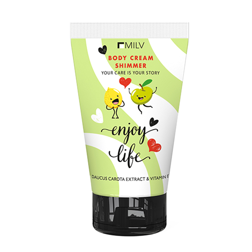 MILV (Арт.18383) Увлажняющий крем для тела с шиммером "Enjoy life", 150 мл