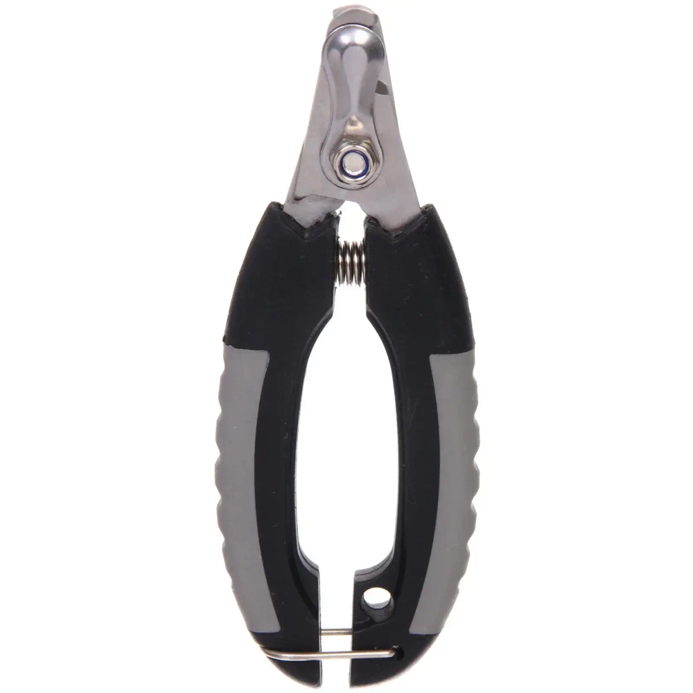 Когтерез для животных «ПРЕМИУМ - МОЙ БРО», прорезиненная ручка, с фиксатором, цвет серый/черный, 4.5*12.5см