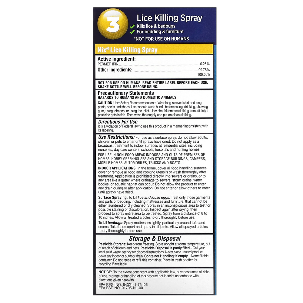 Nix, полный набор для лечения вшей, 1 набор